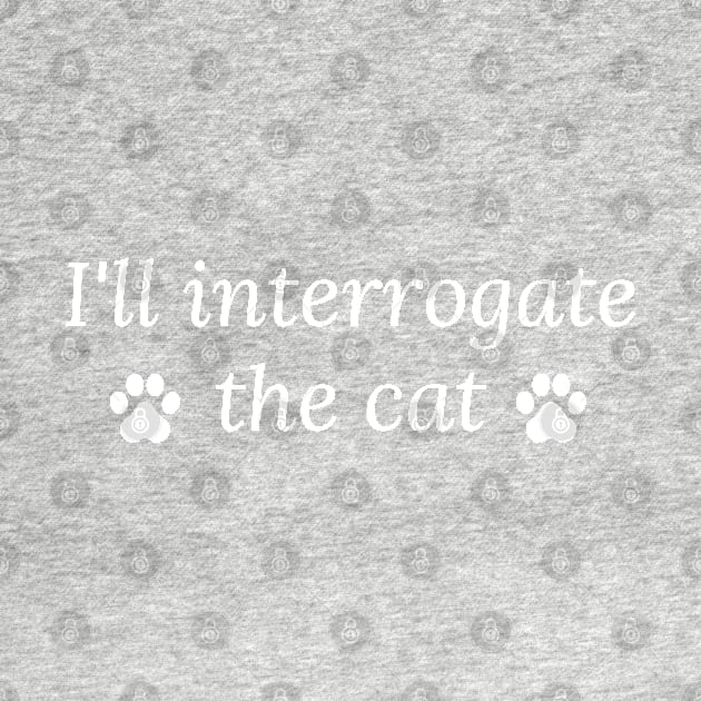 I'll Interrogate The Cat Castiel Misha Collins Supernatural Vintage by Famgift